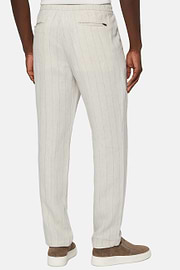 City Linen Trousers, Beige, hi-res