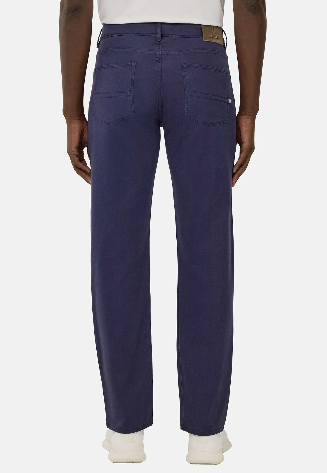 Stretch Cotton/Tencel Jeans, Navy blue, hi-res