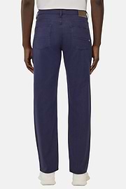 Stretch Cotton/Tencel Jeans, Navy blue, hi-res