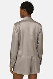 Hemd Aus Satin Regular Fit, Sand, thumb, 3