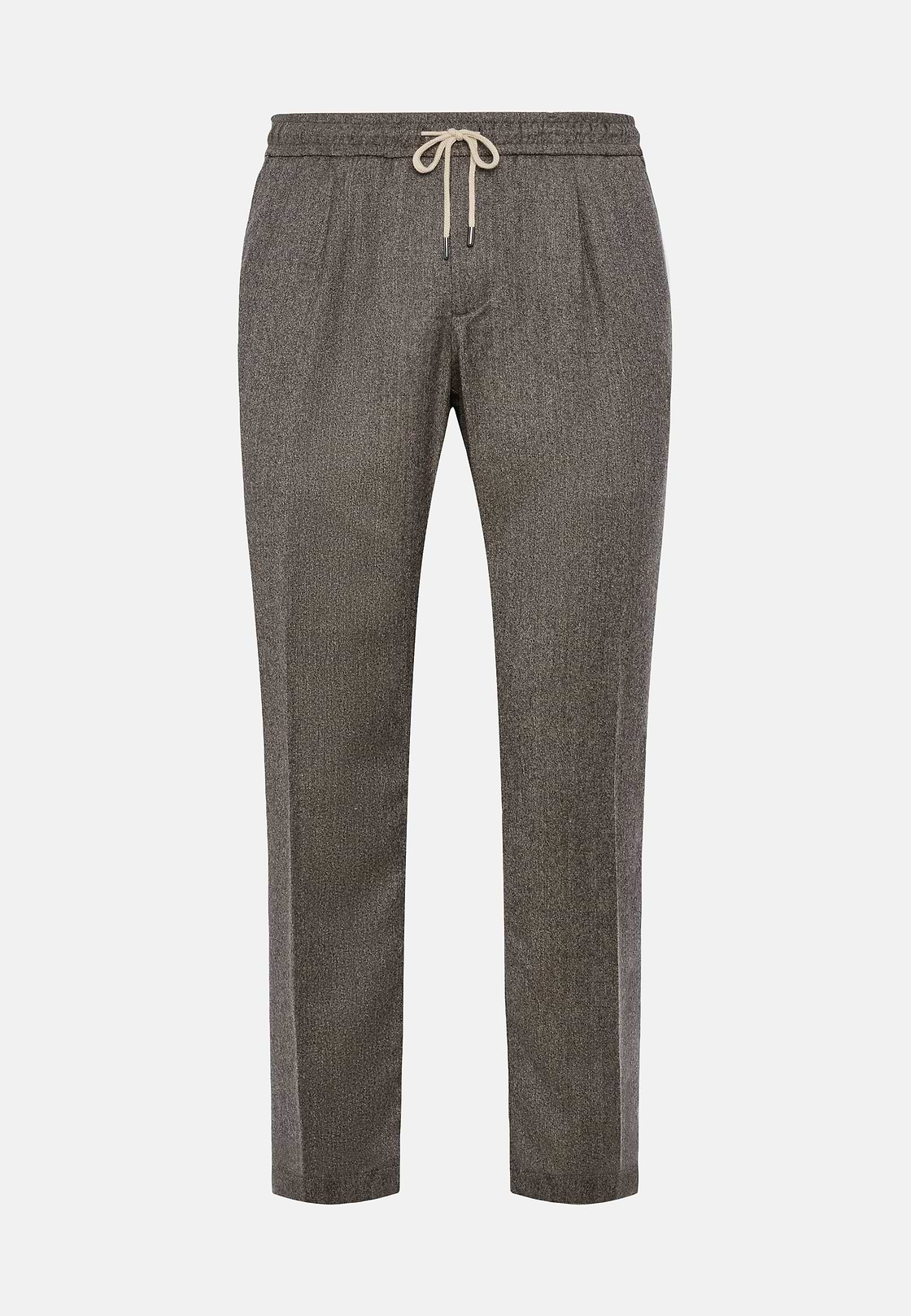 Pantalon De Ville En Flanelle, Taupe, hi-res