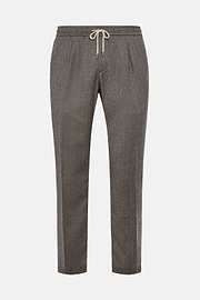 Pantalon De Ville En Flanelle, Taupe, hi-res