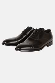 Leather Oxford Shoes, Black, hi-res