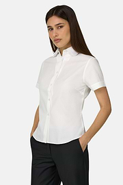 Camicia In Cotone Regular Fit, Bianco, thumb, 1