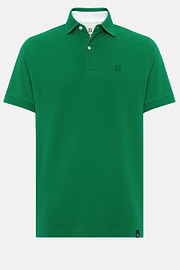 Cotton Piqué Polo Shirt, Green, hi-res