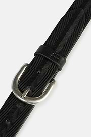 Leren Riem met Reliëf, Black, hi-res