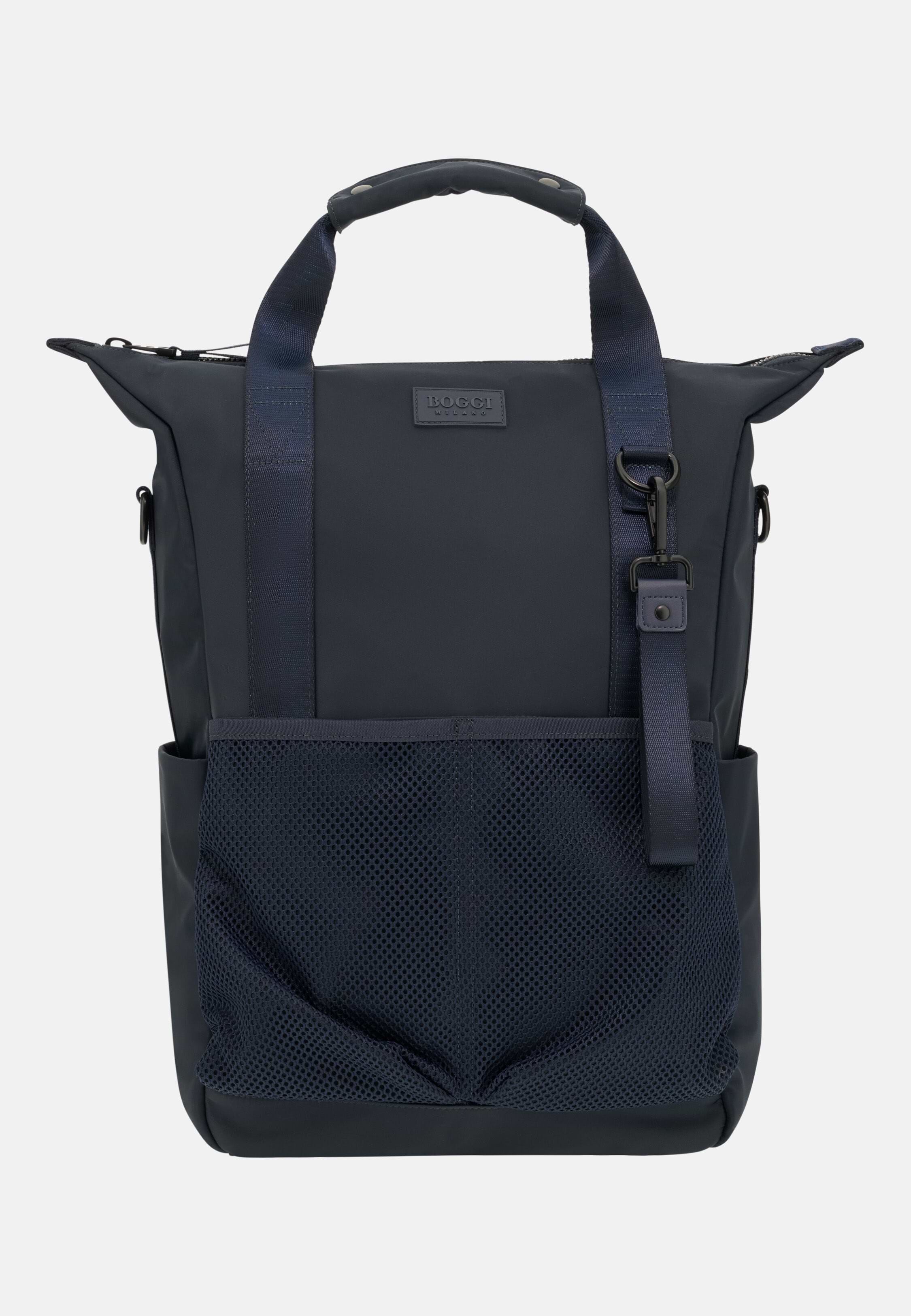 Men's Technical Fabric 3way Bag, Navy blue | Boggi Milano