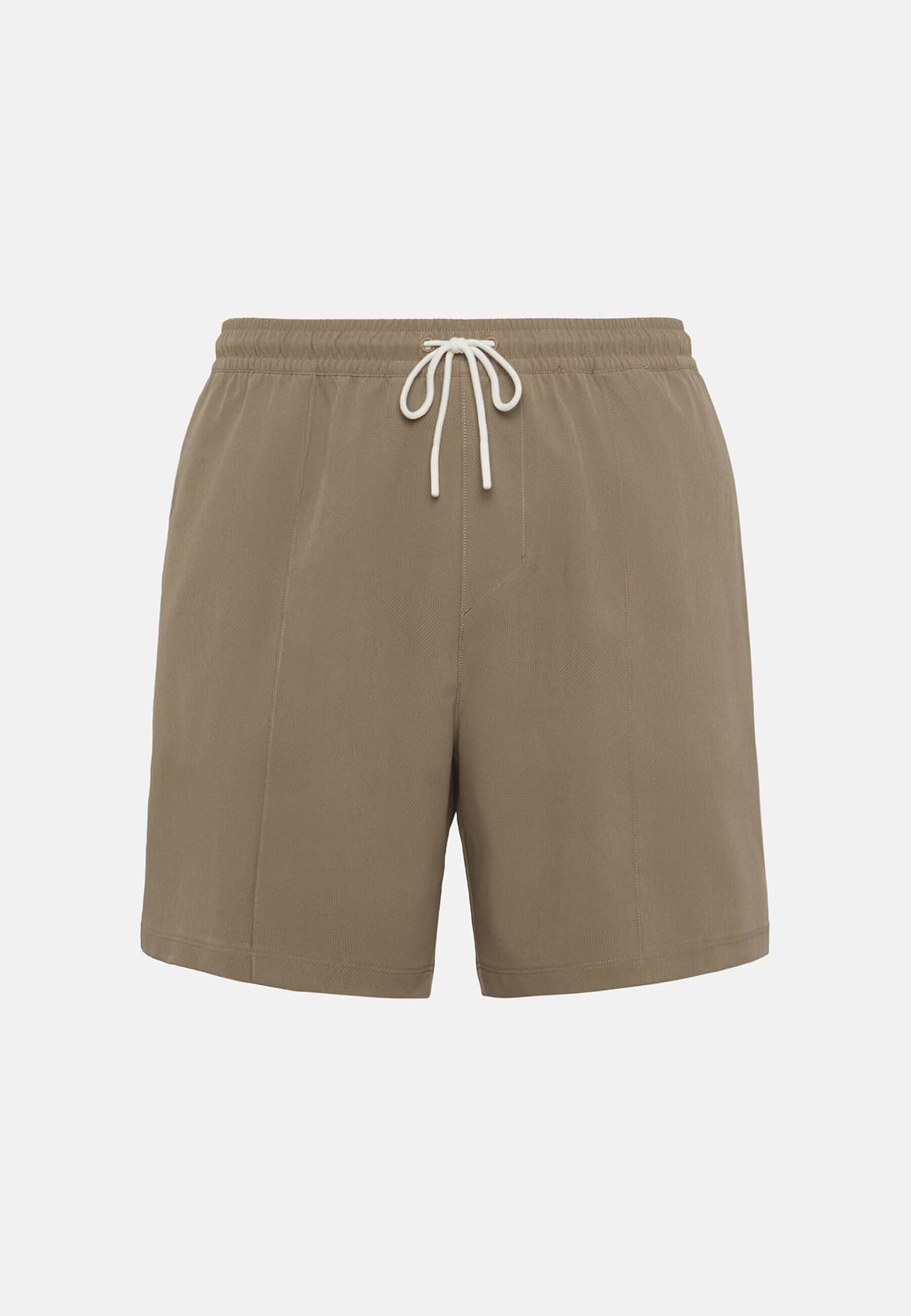 Bedruckte Badehose Aus Technischem Gewebe, Beige, hi-res