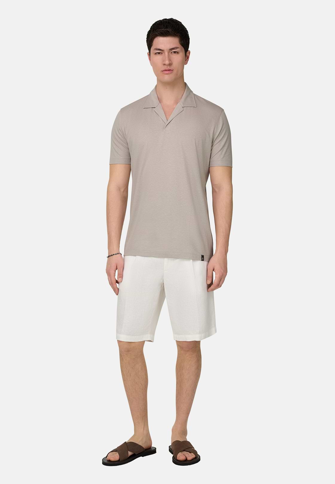 Bermudahose Aus Leinen, Weiß, hi-res, 3