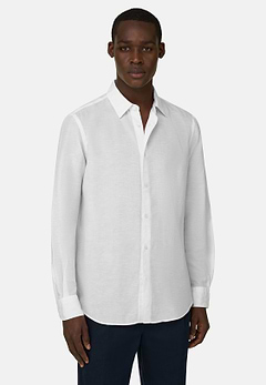 Camicia In Tencel Lino Regular Fit