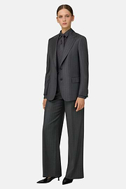 Single-Breasted Suit in Pinstripe Wool, , thumb, 1