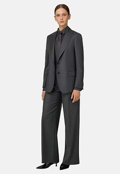 Single-Breasted Suit in Pinstripe Wool