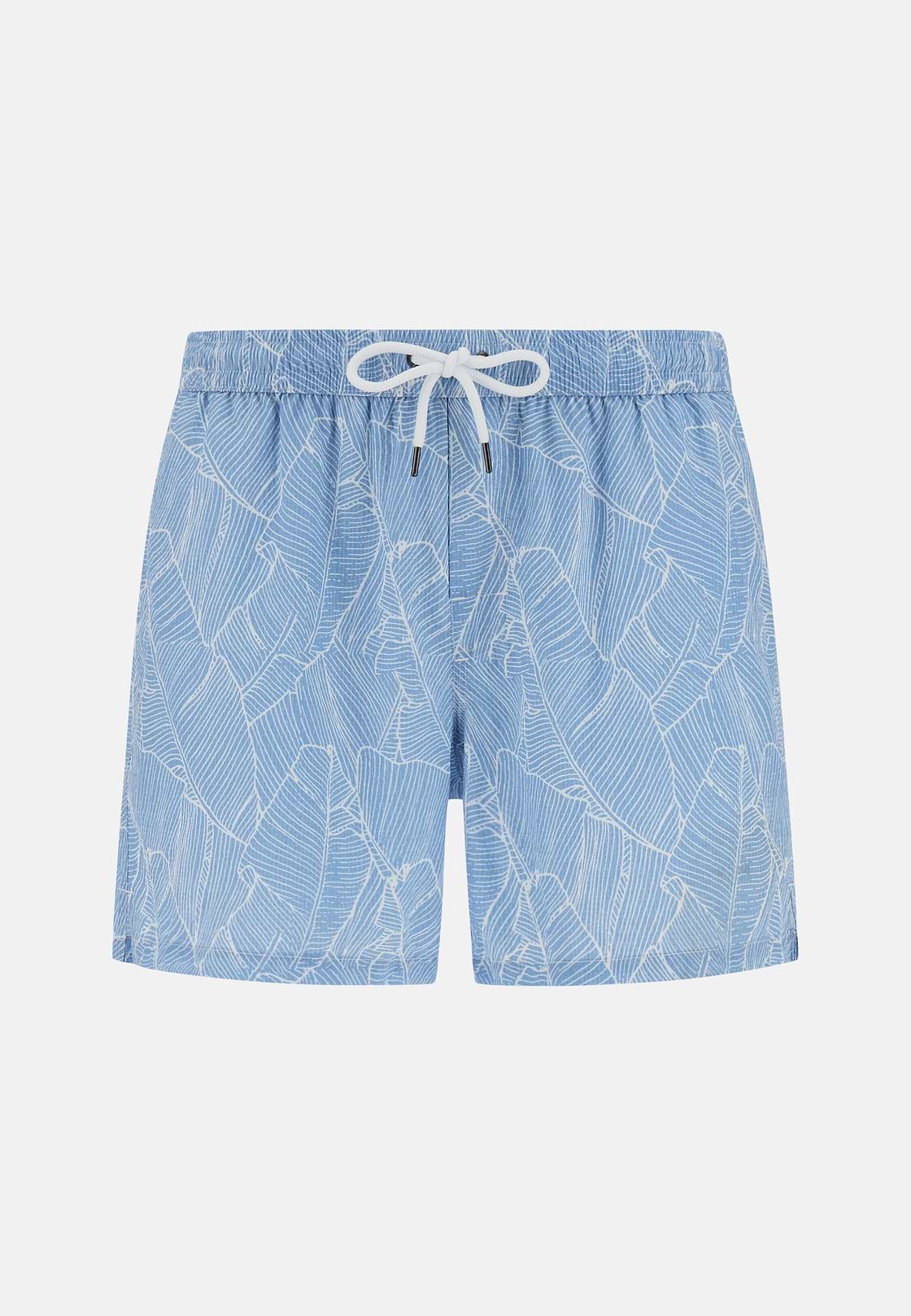 Maillot De Bain Imprimé Fantaisie, Bleu clair, hi-res