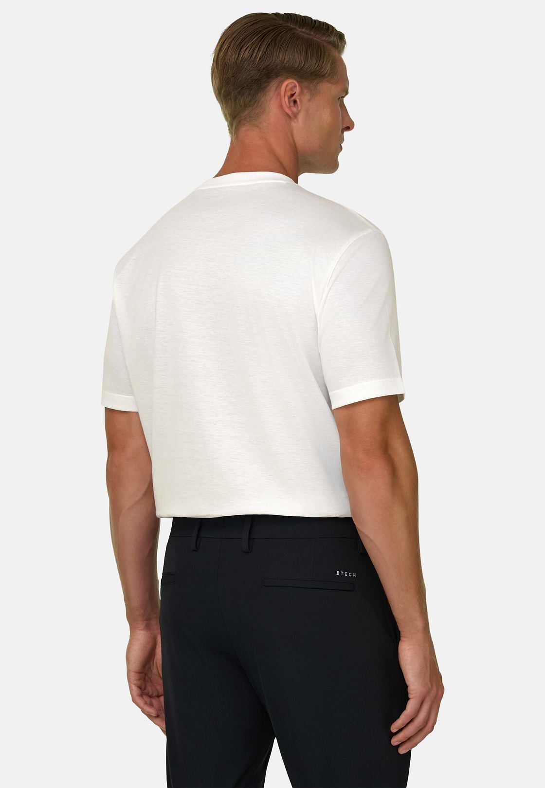 Pima Pamut Jersey Póló, White, hi-res, 4