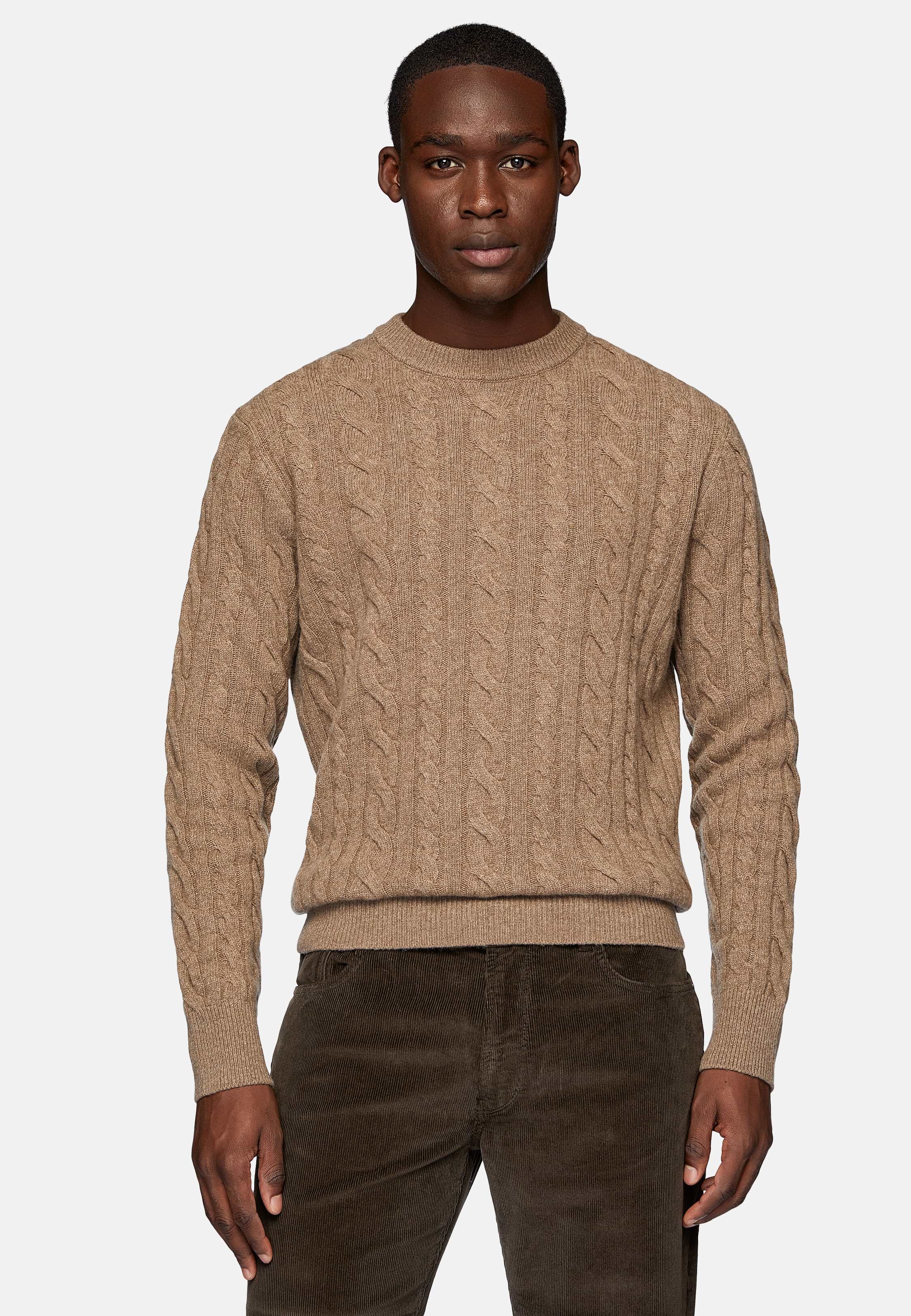 Wool crew neck jumper top