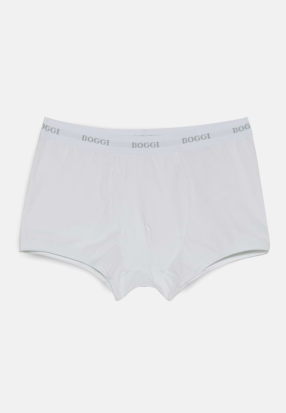 Stretch Cotton Jersey Boxer Shorts, White, hi-res