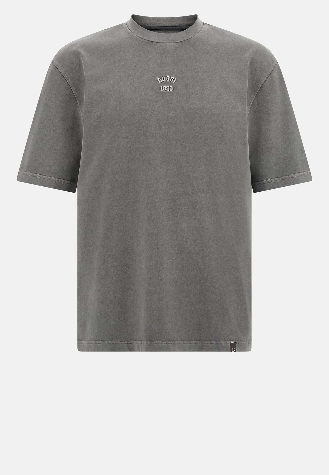 Cotton Jersey T-Shirt, Charcoal, hi-res