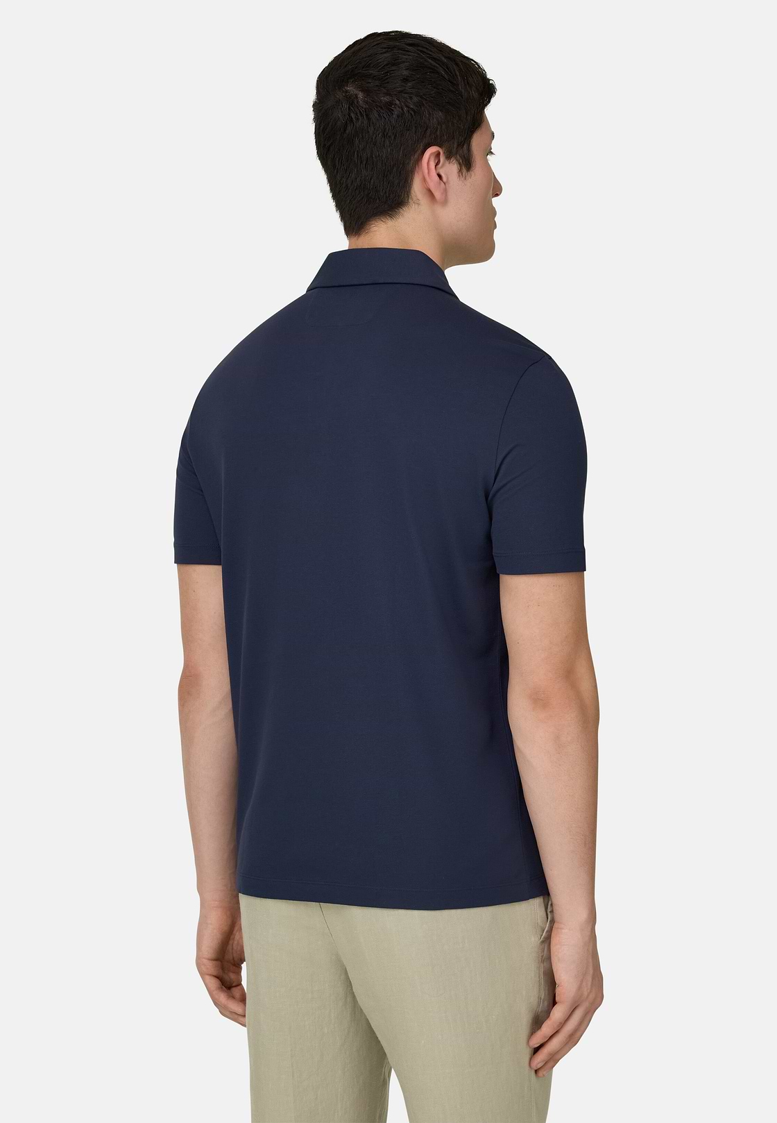 Polo Aus Pima-Baumwolle, Navy blau, hi-res, 3