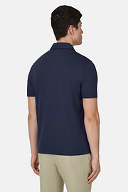 Polo Aus Pima-Baumwolle, Navy blau, thumb, 3