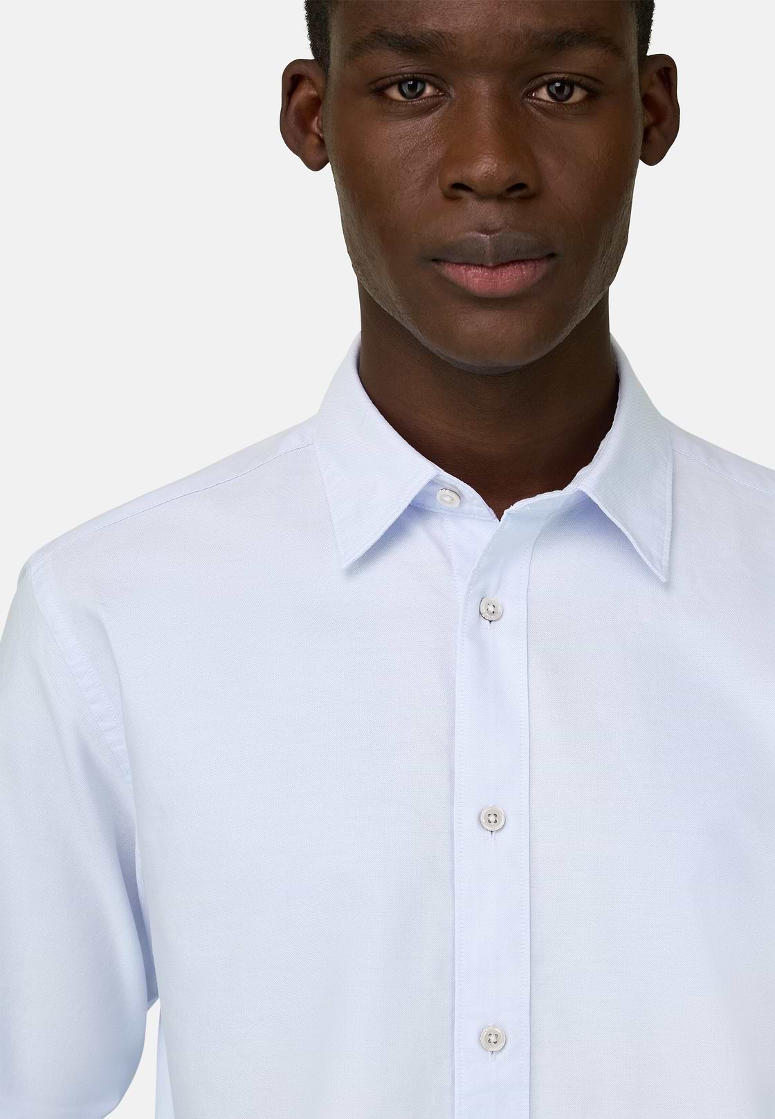 Hemd Aus Oxford-Baumwolle Regular Fit, Hellblau, hi-res, 4