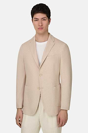 Veste Micro Structure En Polycoton, Sable, thumb, 2