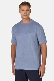 Cotton/Nylon T-Shirt, Indigo, thumb, 2