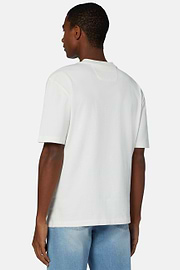 Organic Cotton Blend T-Shirt, White, hi-res