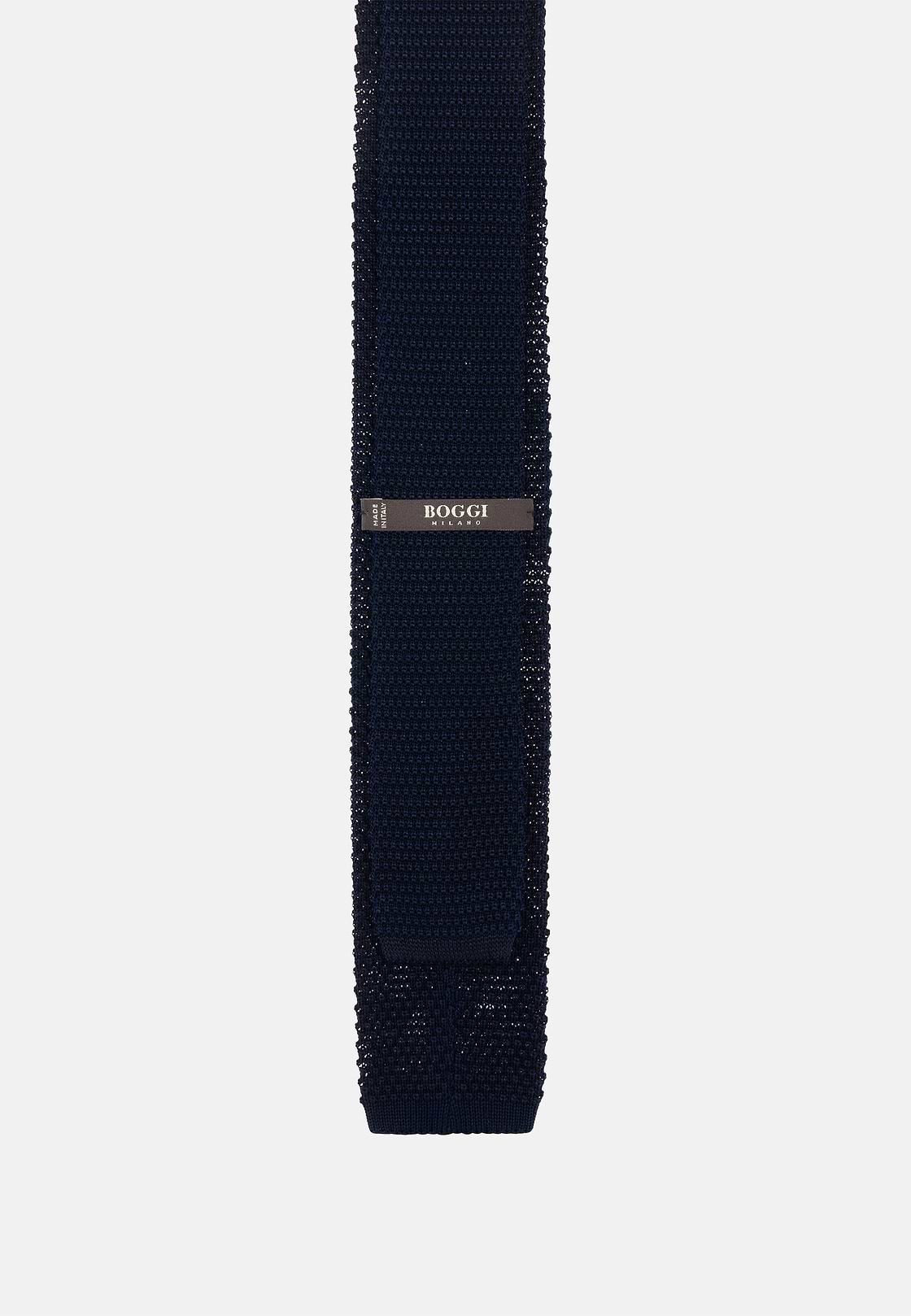 Cravatta Motivo Pois In Seta, Navy, hi-res
