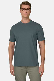 T-Shirt aus elastischer Supima-Baumwolle, Grün, thumb, 1