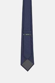 Polka Dot Silk Tie, Navy blue, thumb, 3