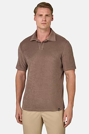 Polo En Nylon Coton, Taupe, hi-res