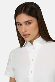 Camicia In Cotone Regular Fit, Bianco, thumb, 4