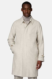 Single-breasted Wool Coat, Sand, hi-res