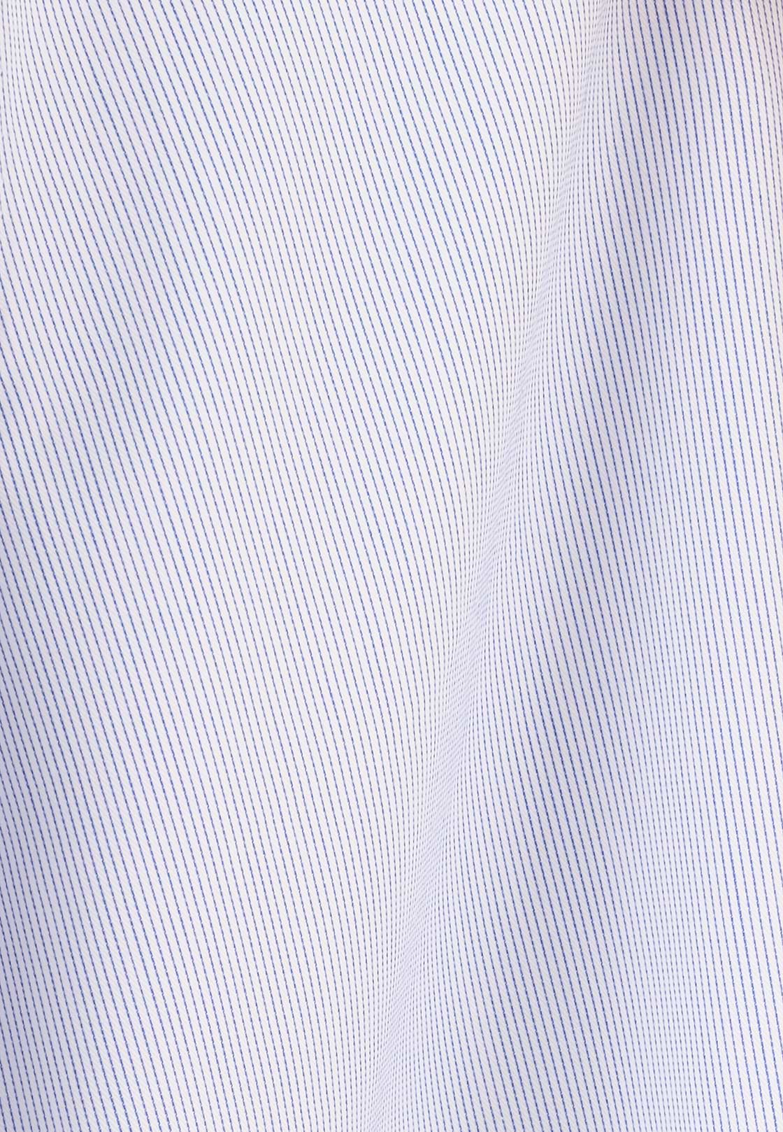 Shirt Striped Cotton Slim Fit, Light Blue, hi-res, 5