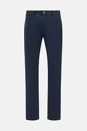 Stretch Cotton 5-Pocket Trousers, Navy blue, hi-res