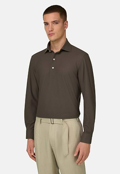 Camisa Polo de Malha Japonesa