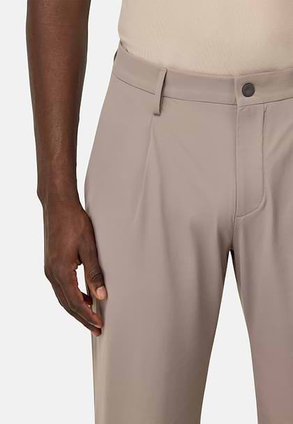 Hose Aus Elastischem Nylon B Tech, Schlamm, hi-res