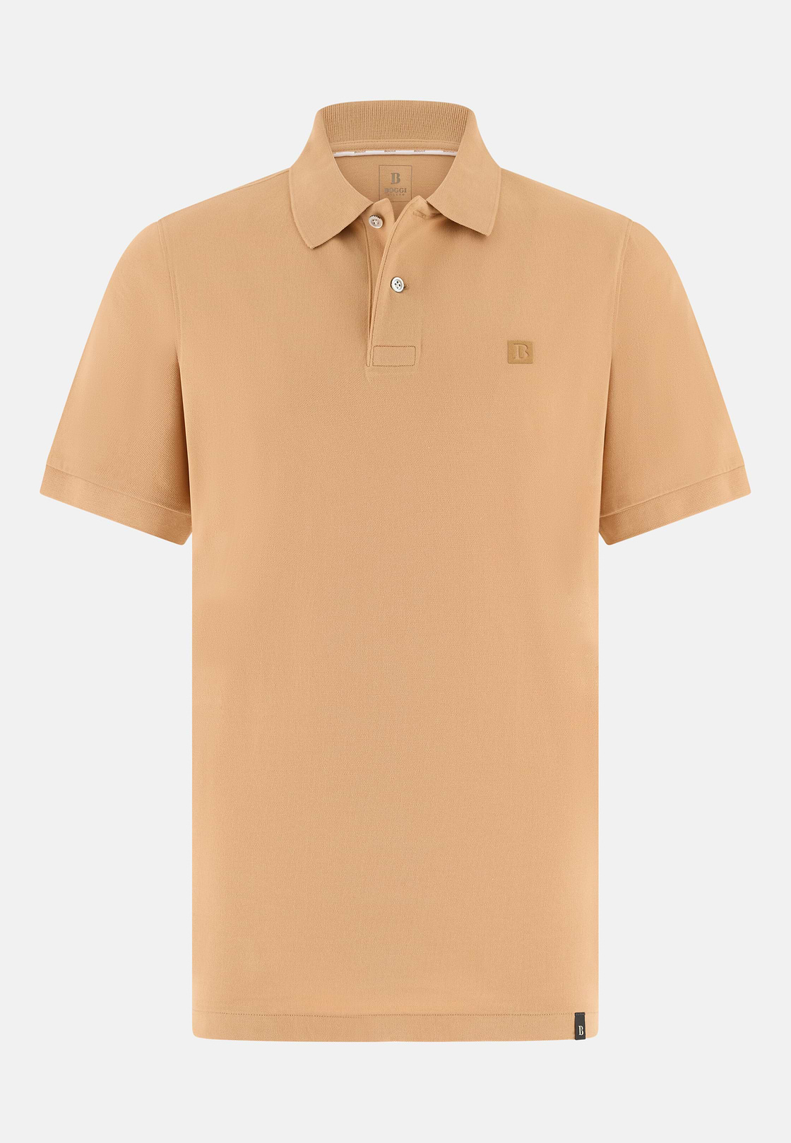 Polo In Pique Di Cotone Regular Fit, Arancione, hi-res, 5