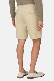 Bermuda Aus Baumwolle Und Leinen, Sand, thumb, 4