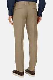 Stretch Cotton/Tencel Trousers, Taupe, thumb, 5