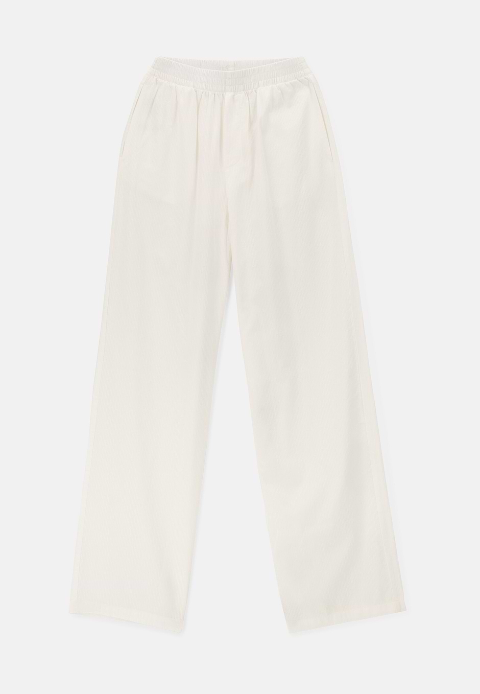 Hose Aus Baumwolle, Weiß, hi-res