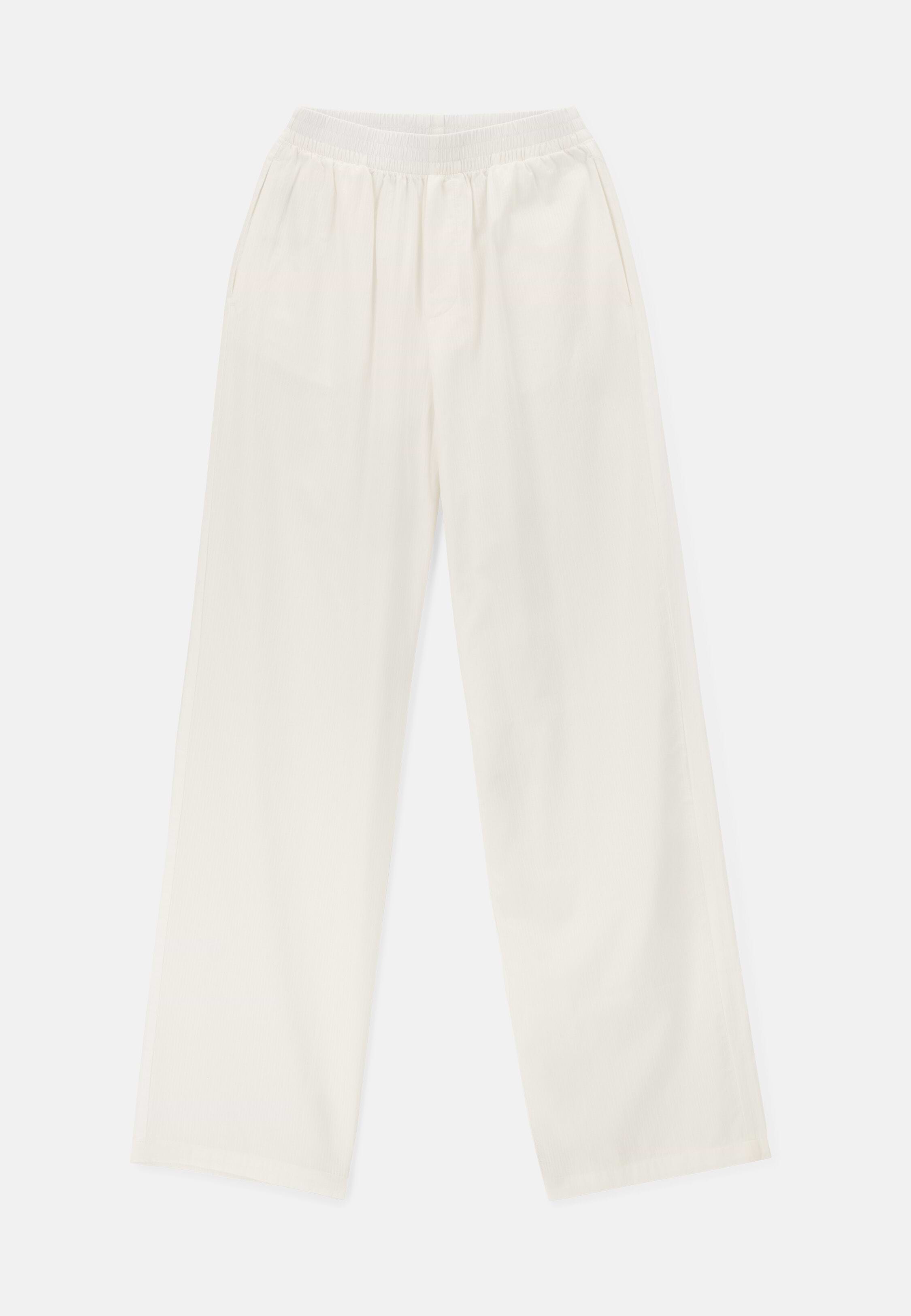 Cotton Trousers, White, hi-res, 5