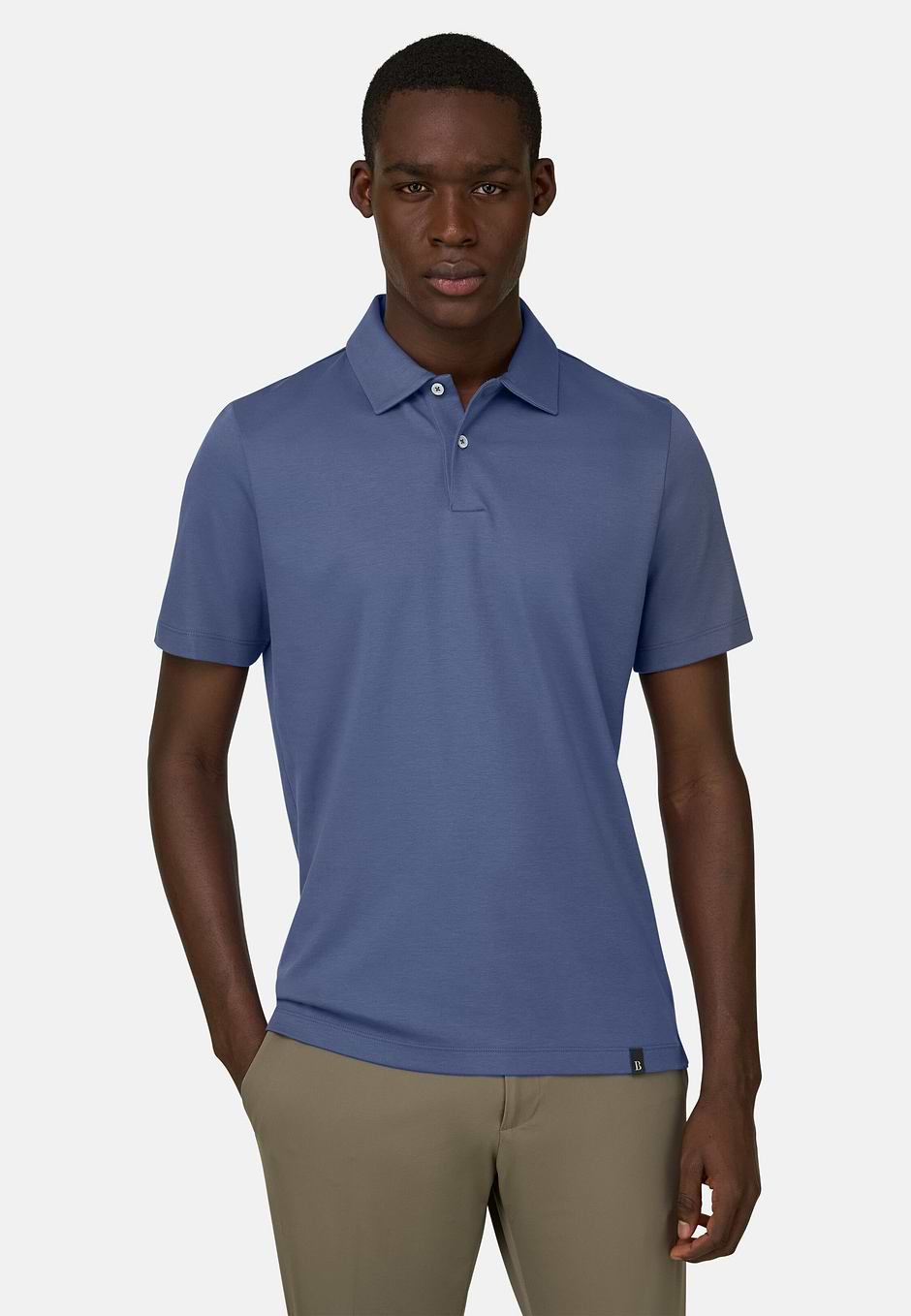 Polo En Interlock, Indigo, hi-res