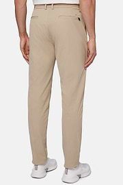 Pantalon En Nylon Extensible B Tech, Beige, hi-res