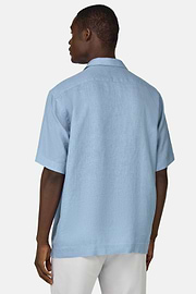 Regular Fit Linen Shirt, Light Blue, hi-res