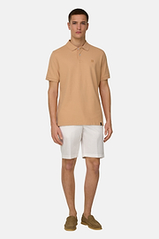 Polo In Pique Di Cotone Regular Fit, Arancione, thumb, 2