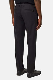 Stretch Cotton/Tencel Trousers, Black, hi-res