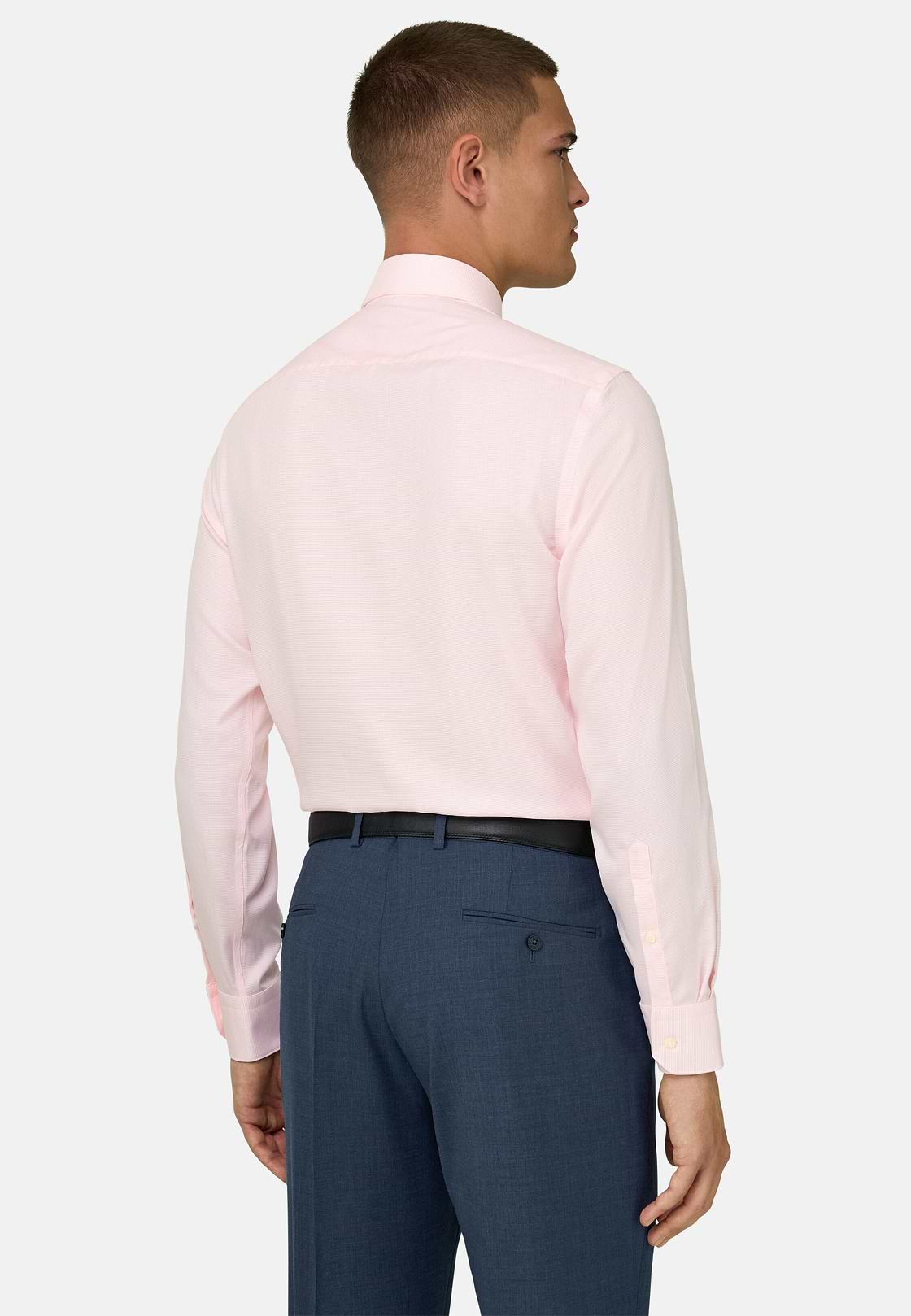 Hemd Aus Baumwolle Slim Fit, Rosa, hi-res, 3