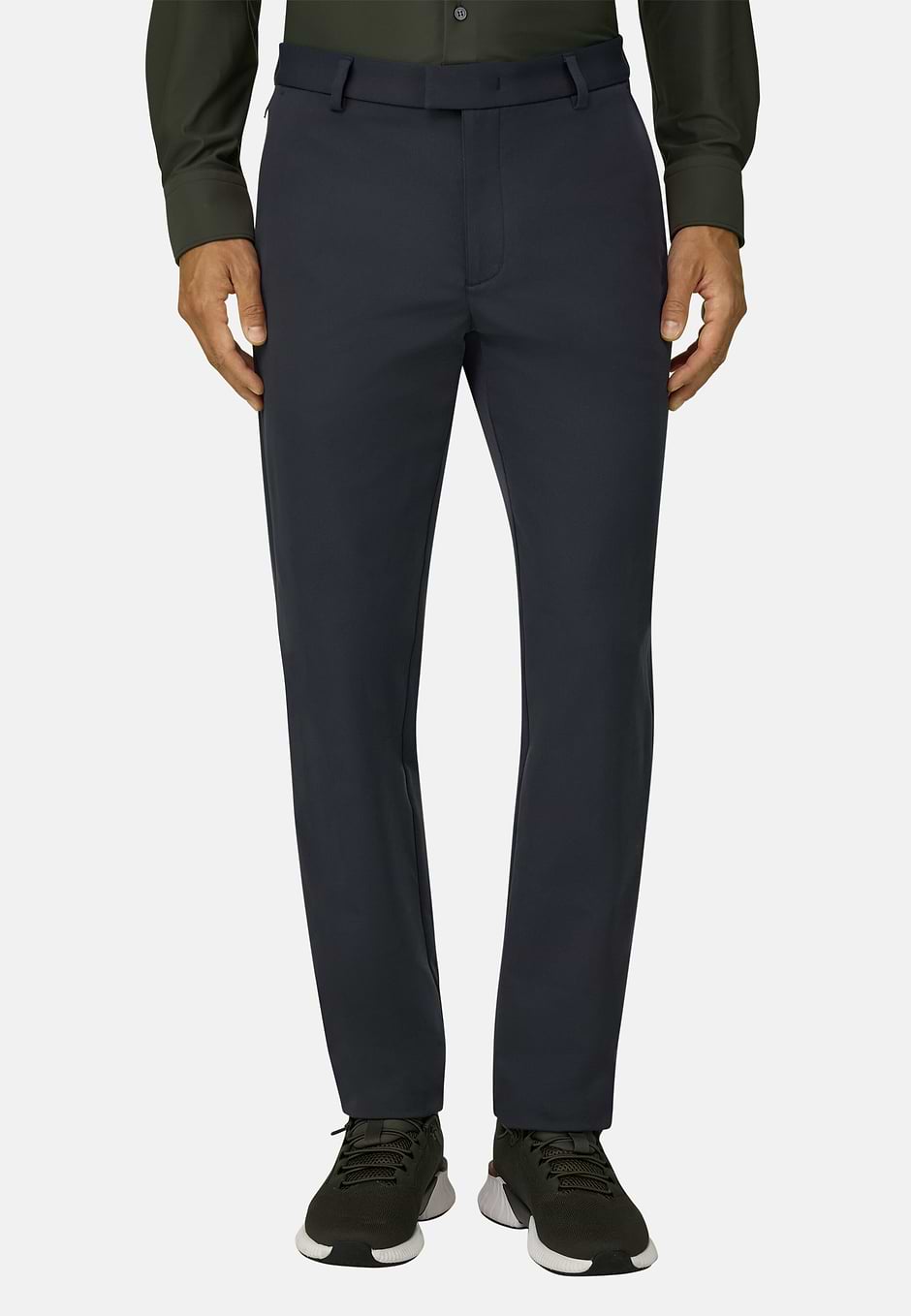 Trousers in Technical Fabric B Tech, Navy blue, hi-res