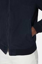 Bemberjacke Aus Echtem Veloursleder, , hi-res